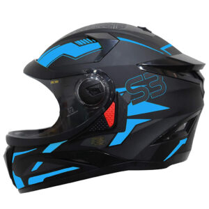 Steelbird SBH-17 Terminator Full Face Graphic Helmet in Matt Finish with Clear Visor