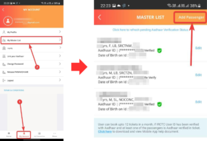 Book Tatkal Ticket Fast in IRCTC App