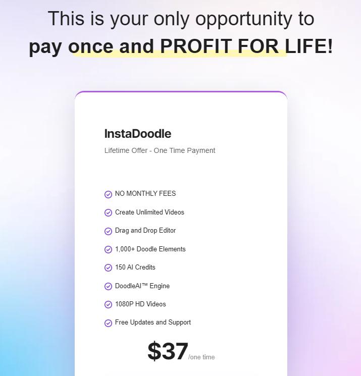 instadoodle price